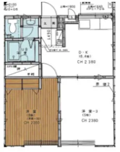 ピュアパレス【1階】の間取り