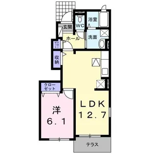 グランデ・マーカスC【1階】の間取り