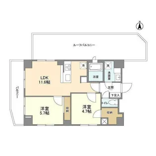 ウェルロード中野新橋【6階】の間取り