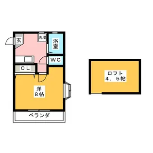 シャローム湘南【2階】の間取り