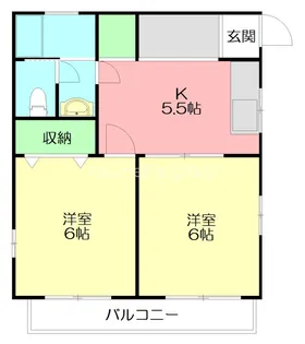 メゾンドボアIII棟【2階】の間取り