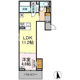 D-セアリス黒砂【2階】の間取り
