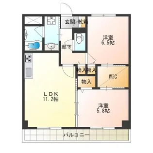 ファミールフタバ【5階】の間取り