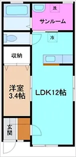 クレールジュール【1階】の間取り