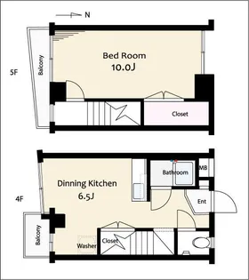 リベール根岸【5階】の間取り