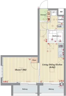 ビバリーホームズ西台III【1階】の間取り