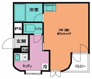 コーポサンライフ井土ヶ谷第二【2階】の間取り