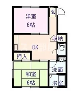 コーポ田辺【2階】の間取り