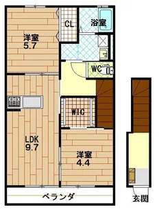 クレモンティーヌ【2階】の間取り