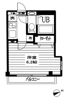 フォーチュンコート新中野【2階】の間取り