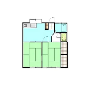 コーポ萩が丘【1階】の間取り