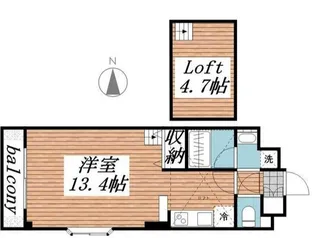 ル シェル【3階】の間取り