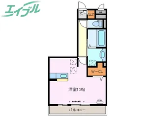 ラ・クロシェット【3階】の間取り