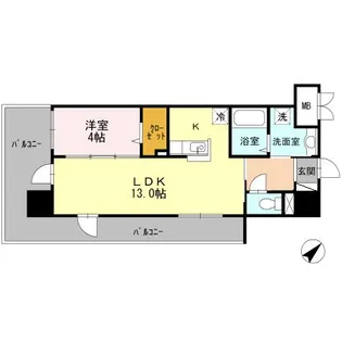 グランドテラス新都心【8階】の間取り