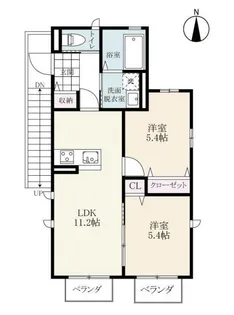 キュート【2階】の間取り