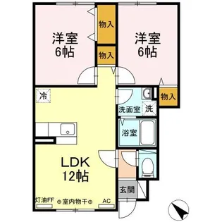 アムール和【1階】の間取り