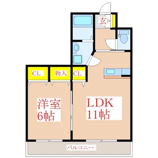 セントエリーゼ【3階】の間取り