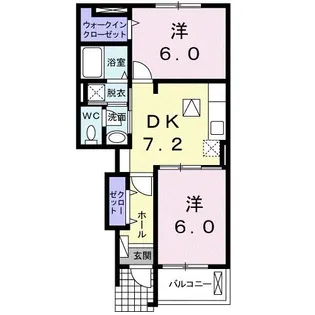 ハピネス【1階】の間取り