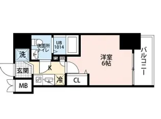 プレール・ドゥーク北品川【10階】の間取り