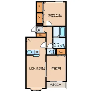 リーベンデール【1階】の間取り