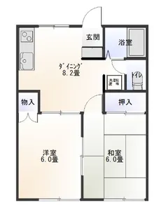 ヴィライーストA【2階】の間取り
