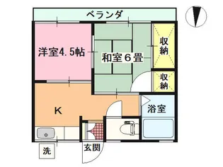 シティハイム白樺【2階】の間取り