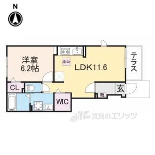 ドルミオークス3【1階】の間取り