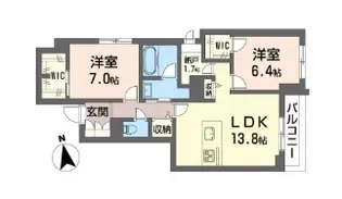 ShaMaison グランデ板橋【3階】の間取り