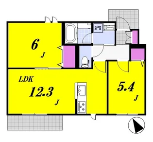 Prime View 赤塚【1階】の間取り