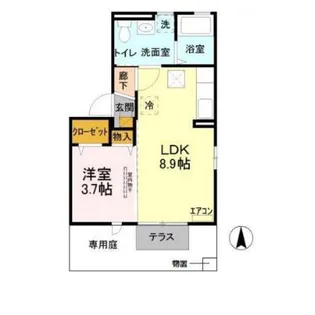 ルシール細谷【1階】の間取り