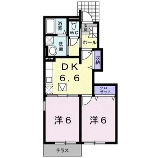 メルベーユ小佐井 A【1階】の間取り