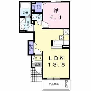 ボヌール D【1階】の間取り