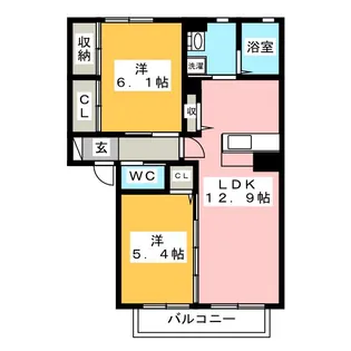 グラビュールK【2階】の間取り