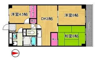 ベルメゾンM-1【7階】の間取り