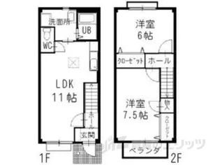 プチ・シャンブルいずみ2【2階】の間取り