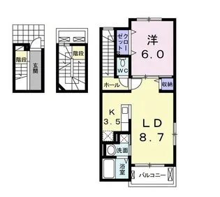 アルストロメリア NE【3階】の間取り