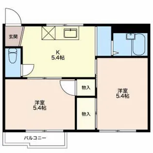 レジデンス南津 C【2階】の間取り