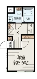メゾンアッシュ大山【1階】の間取り