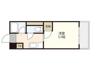 グリンハウス三篠【6階】の間取り