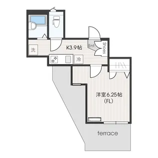 フォレストハイツ読売ランドII【1階】の間取り