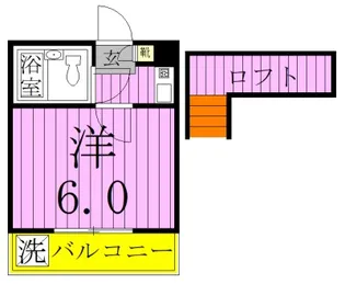 ジュネパレス新松戸第37【2階】の間取り