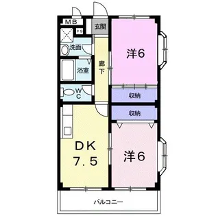 ハイムアルプス【3階】の間取り