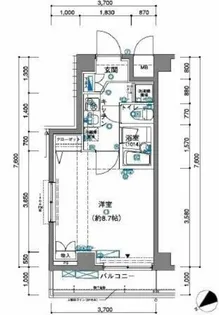 ラ・シード東中野【5階】の間取り