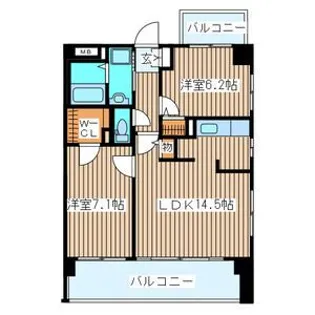 ラフィネ愛子【2階】の間取り