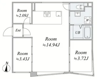 trias532【4階】の間取り