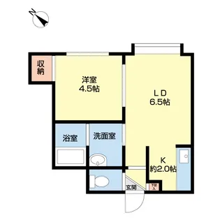 ボンジュール札幌【2階】の間取り