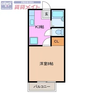 ラッシュ イースト【2階】の間取り