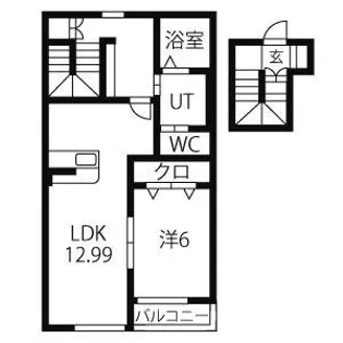 ボナール【2階】の間取り