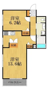 ルーブル【3階】の間取り