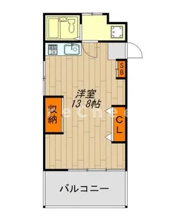 メゾーネ大山【6階】の間取り